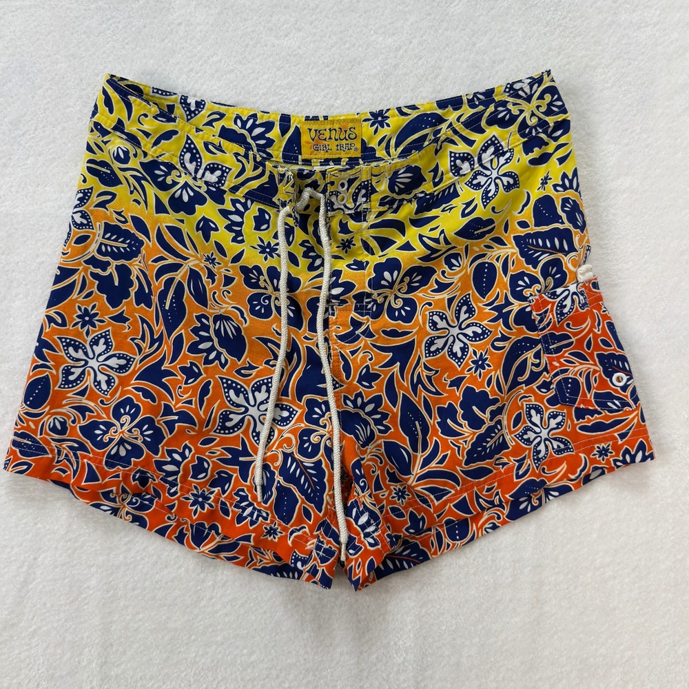 Venus Girl Trap VTG Women Board Shorts 13 Junior Surf Beachwear Y2K Swim Trunks